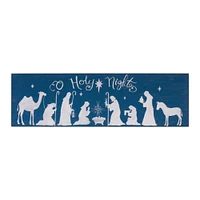 Melrose 40" O Holy Night Rectangular Christmas Wall Sign