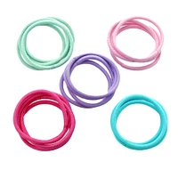 Small Elastic Ponytail Hair Bands White 100pcs