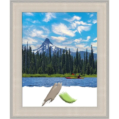 Cottage White Silver Wood Picture Frame