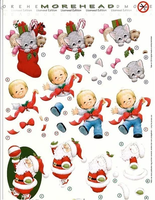 Reddy Creative Cards 3D Precut Socking & Santa