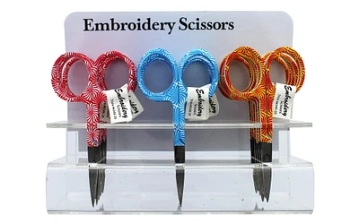 Allary Embroidery Scissors POP Optical Swirls 18pc
