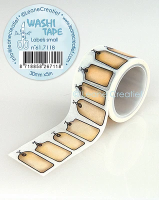 Leane Creatief Washi Tape Labels Small, 30mm X 5m