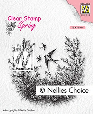 Nellie's Choice Clear Stamp Spring Spring Is In The Air