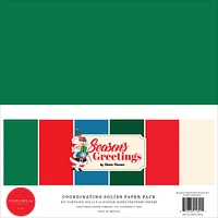 Carta Bella Solids Collection Kit 12"X12"-Season's Greetings