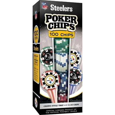 MasterPieces Pittsburgh Steelers 100 Piece Poker Chips