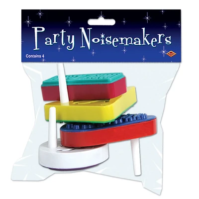 Beistle Club Pack of 48 Racket Raise 'N Noisemakers Party Favors