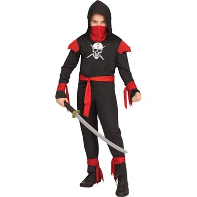 The Costume Center Black and Red Skull Ninja Boy Child Halloween Costume