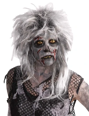 The Costume Center White Wild Zombie Women Adult Halloween Wig Costume Accessory - One Size