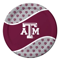 Party Central Club Pack of 96 Ncaa Texas A&m Aggies Round Tailgate Party Paper Dinner Plates 8.75"