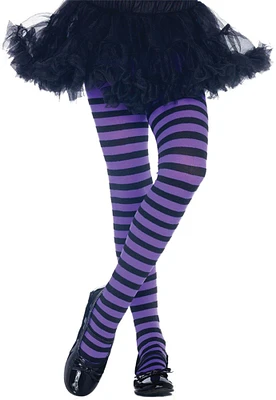 The Costume Center Black and Striped Tights Girl Child Halloween Costume