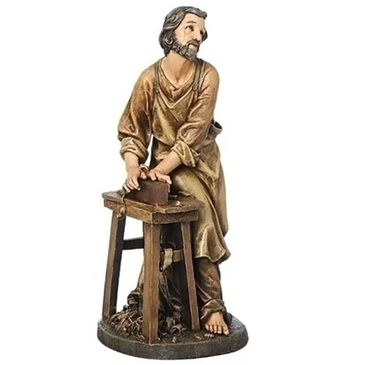Roman 17.75" Joseph the Woodworker Religious Tabletop Figure