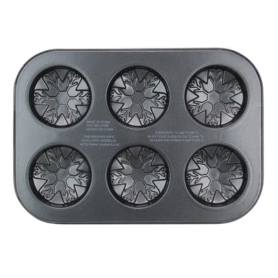 Avon 10" Gray Metal Snowflake Baking Pan