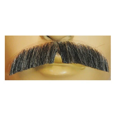 The Costume Center Dark Brown and Gray Men Adult Downturn Halloween Mustache Costume Accessory - One Size