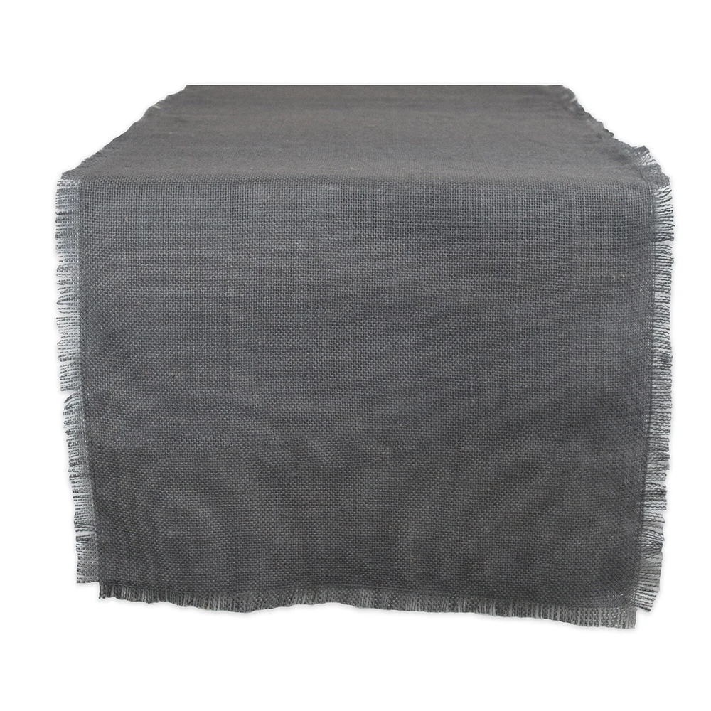 Contemporary Home Living 15" x 48" Contemporary Gray Table Runner