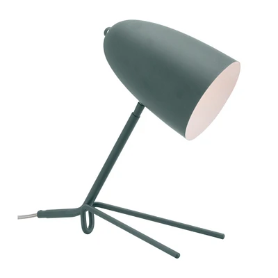 Modern Home 15.5" Matte Green Modern Style Swivel Table Lamp