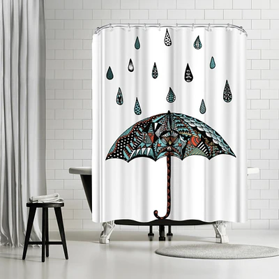 Umbrella by Patricia Pino Shower Curtain 71" x 74"