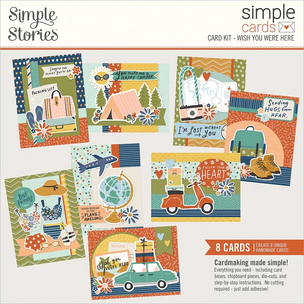 Simple Stories Simple Cards Card Kit-Wish You Were Here