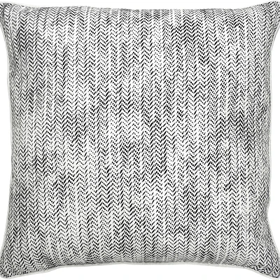 Signature Home Collection 22" Black and White Chevron Square Outdoor Patio Throw Pillow