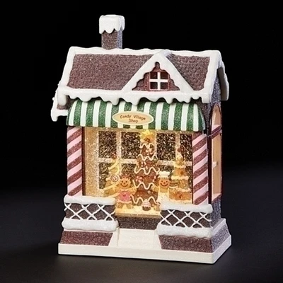 Roman 10.25" LED Lighted Gingerbread House Christmas Tabletop Decoration