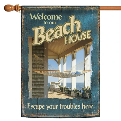 Toland Home Garden Our Beach House Outdoor House Flag 40" x 28"