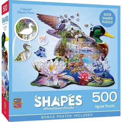MasterPieces Shapes - Woodland Ducks 500 Piece Puzzle