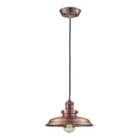 Elk Showroom Newberry 11 Wide 1-Light Mini Pendant - Antique Copper