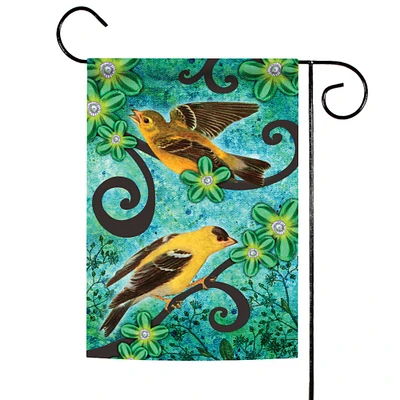 Goldfinches Decorative Bird Flag