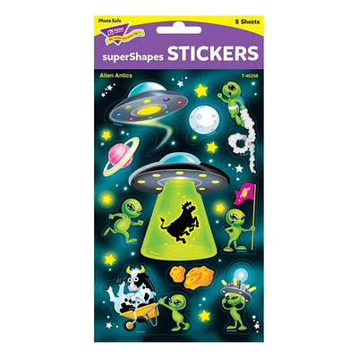 Alien Antics Large Supershapes Stickers, 80 Ct.