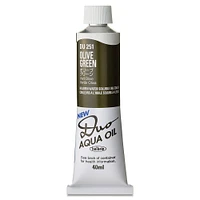 Holbein Duo Aqua Water Soluble Oils - Olive Green, 40 ml tube