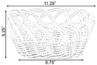 Decorative Round Fruit Bowl Bread Basket Serving Tray