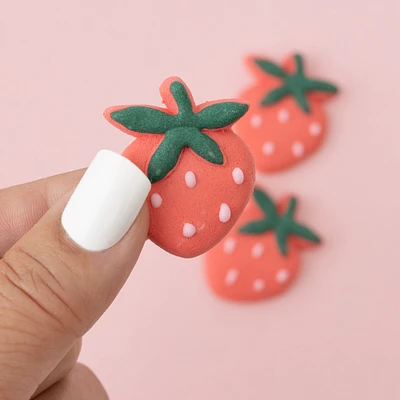 Sweetshop Icing Decoration-Strawberries, 6 Pieces