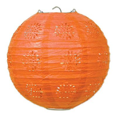 Lace Paper Lanterns - Orange