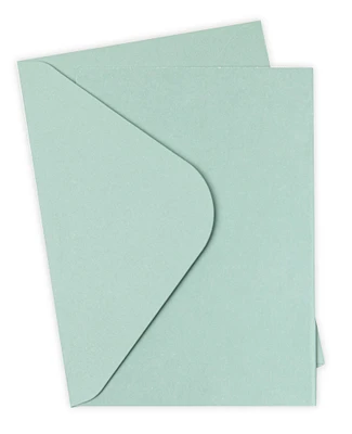 Sizzix Surfacez Card & Envelope Pack A6 10/Pkg-Sage