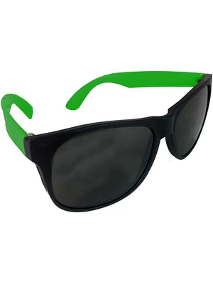 Retro 90s Days of Thunder Neon Green & Black Sunglasses