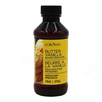 Lorann Bakery Emulsions Natural & Artificial Flavor 4Oz-Butter Vanilla