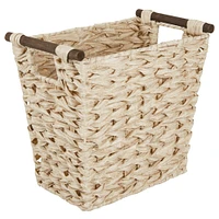 mDesign Woven Plastic Trash Can Wastebasket, Garbage Container Bin