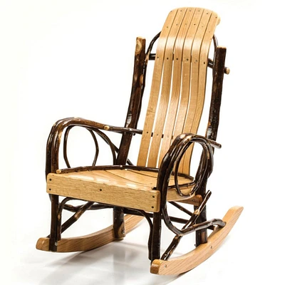 Lehman's Small Child Size Oak Hickory Wooden Rocking Chair Glossy Finish
