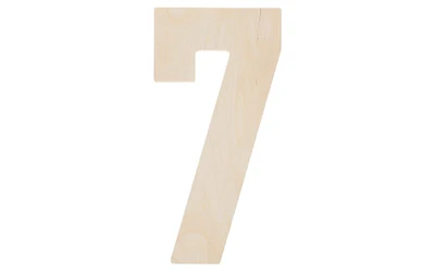 Good Wood by Leisure Arts Letter 13" No 7, Wooden Letters, Wood Letters, Wooden Letters Wall Decor, Large Wooden Letters, Wooden Letters 13 Inch, Small Wooden Letters for Crafts