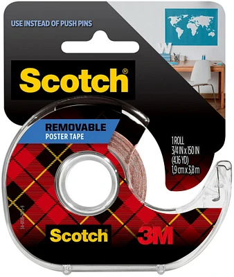 Scotch Removable Poster Tape-.75"X150"