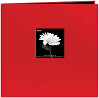 Pioneer Book Cloth Cover Post Bound Album 8"X8"-Red