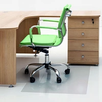 Floortex Advantagemat Plus Chairmat - Hard Floor - 53" Length x 45" Width - Rectangle - Clear