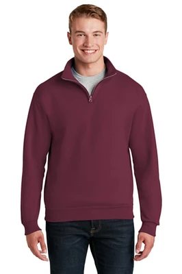 Jerzees - NuBlend 1/4-Zip Cadet Collar Sweatshirt | Elevate Your Style with the Cozy 1/4-Zip NuBlend, 8-Ounce Pill-Resistant Fleece Neck Sweater | Wrap yourself in comfort and style with our Collar Sweatshirt