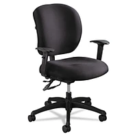 Safco Alday Intensive-Use Chair, Supports up to 500 lbs., Black Seat/Black Back, Black Base