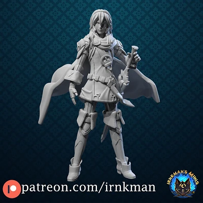 Lucina from Irnkman Minis. Total height apx. 45mm. Unpainted resin miniature
