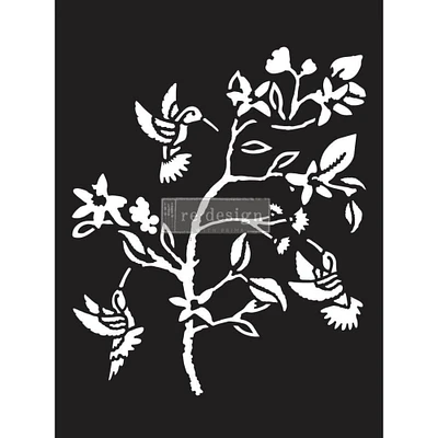 Redesign With Prima Decor Stencils - Hummingbird - 1 pc, sheet size 9"x12" 655350656621