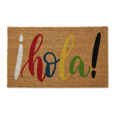 Contemporary Home Living Hola Rectangular Doormat 30" x 18"