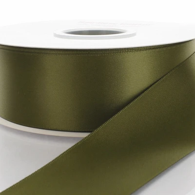 2.25" Double Faced Satin Ribbon 570 Moss Green 3yd