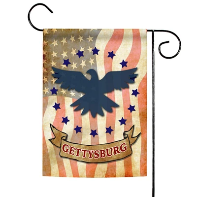 Toland Home Garden Red and Blue Gettysburg Eagle Outdoor Rectangular Mini Garden Flag 18" x 12.5"