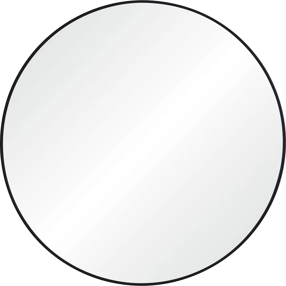 Signature Home Collection Round Matte Framed Wall Mirror - 36" - Black