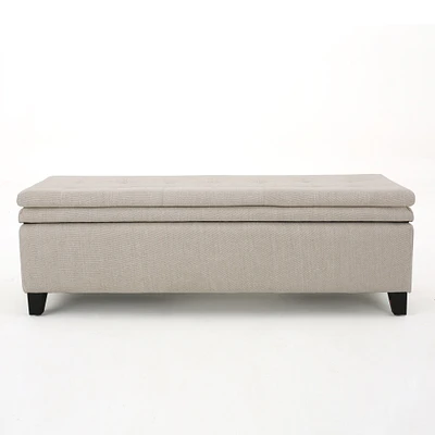 GDFStudio Sandford Fabric Upholstered Storage Ottoman Bench